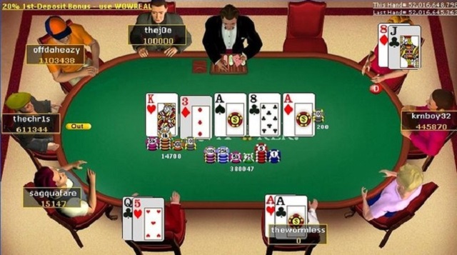 1 ván chơi Poker diễn ra như thế nào?